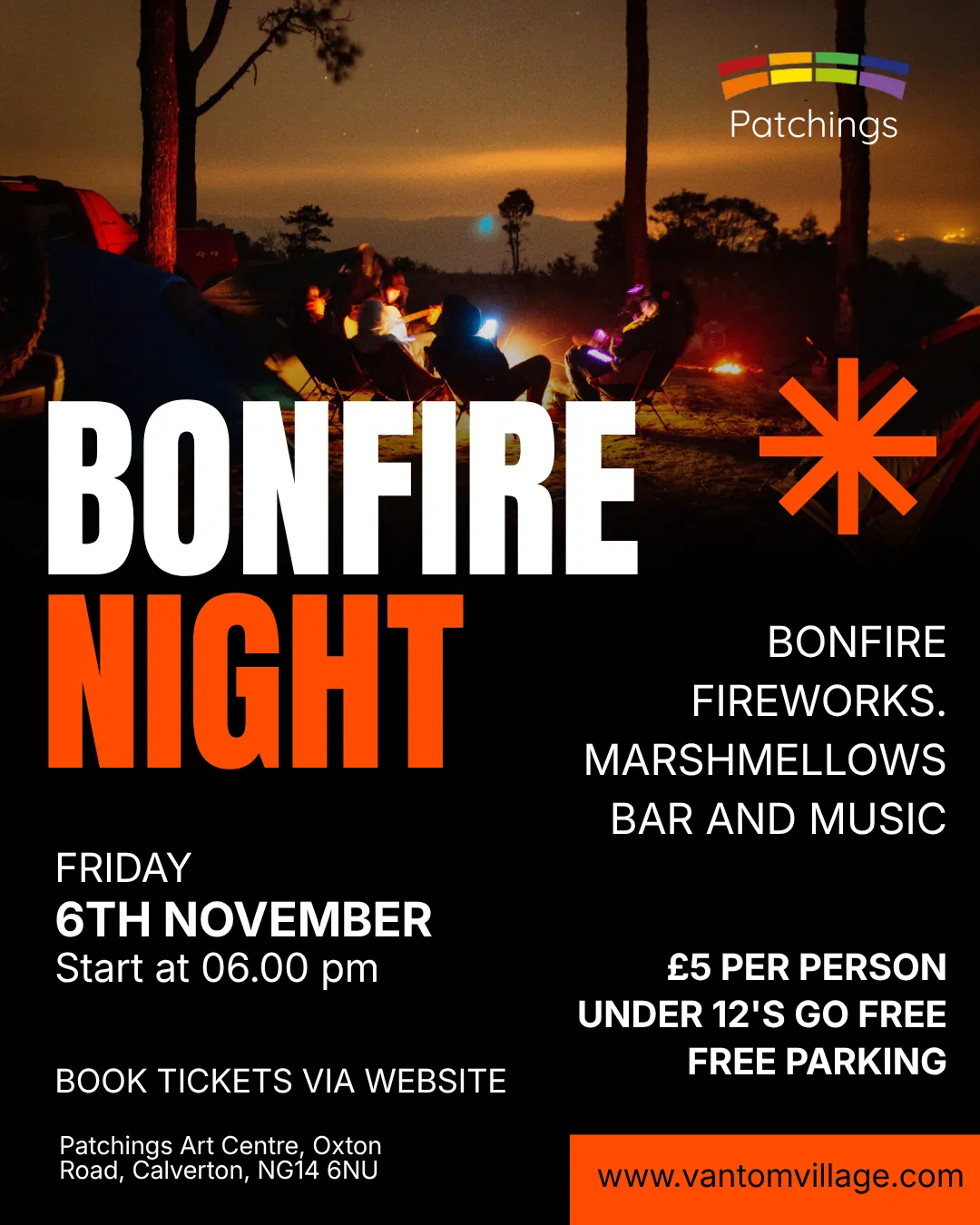 Bonfire Night at the Village poster